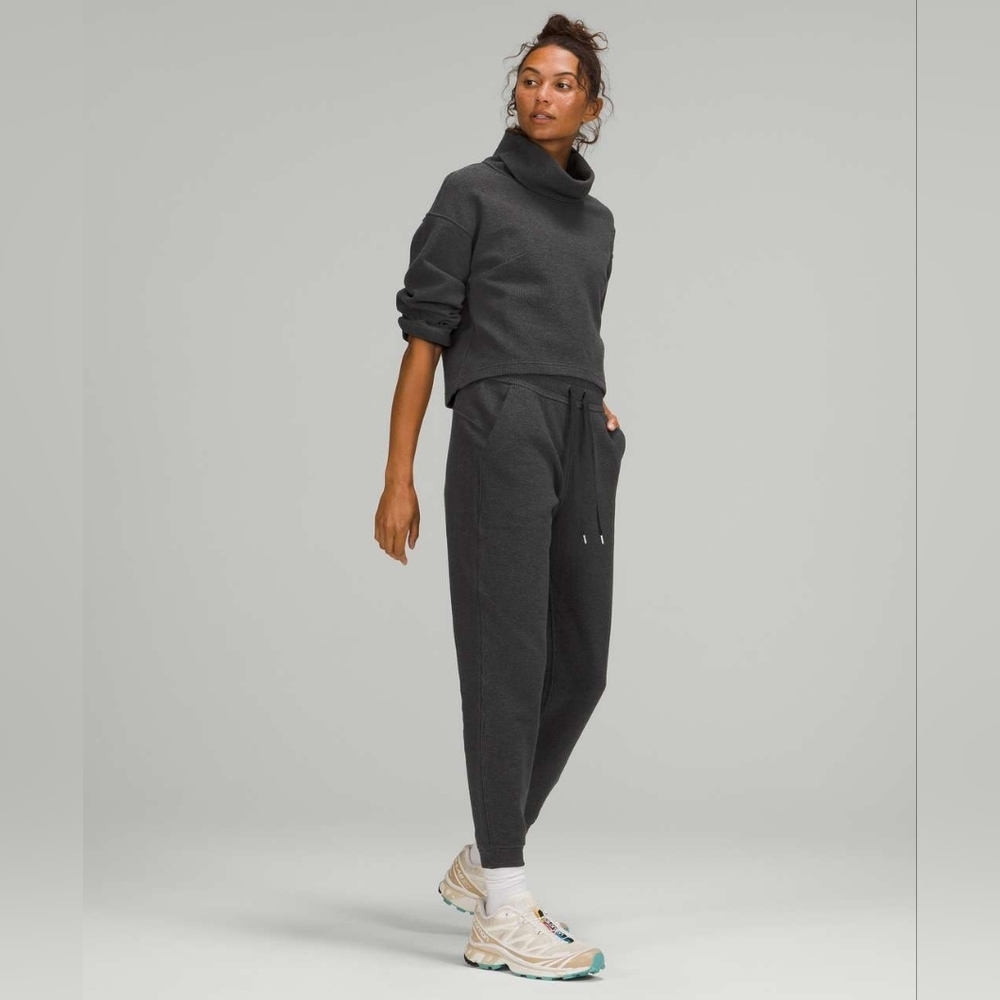 Lululemon Ribbed High-Rise Jogger 25" *7/8 LengthHeathered Black